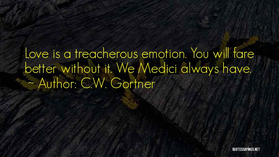 Love Treacherous Quotes By C.W. Gortner