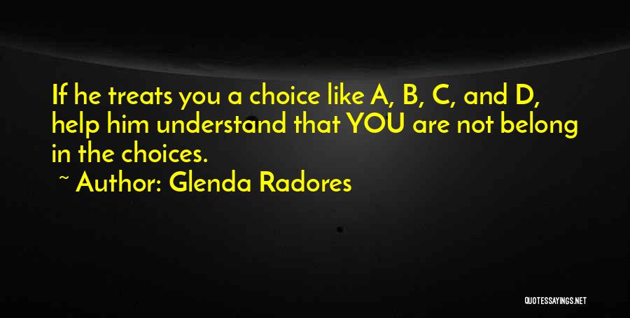 Love Treats Quotes By Glenda Radores