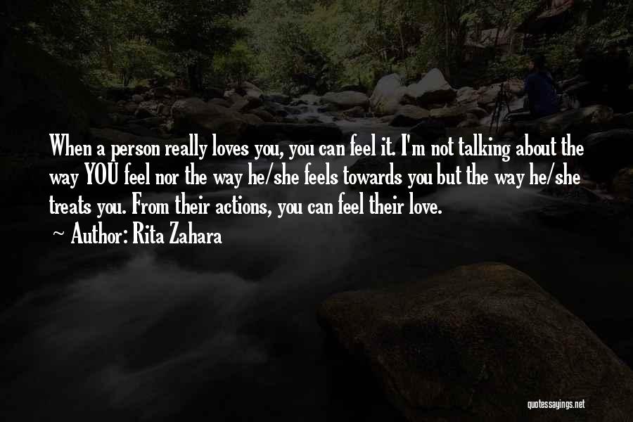 Love Treats Quotes By Rita Zahara