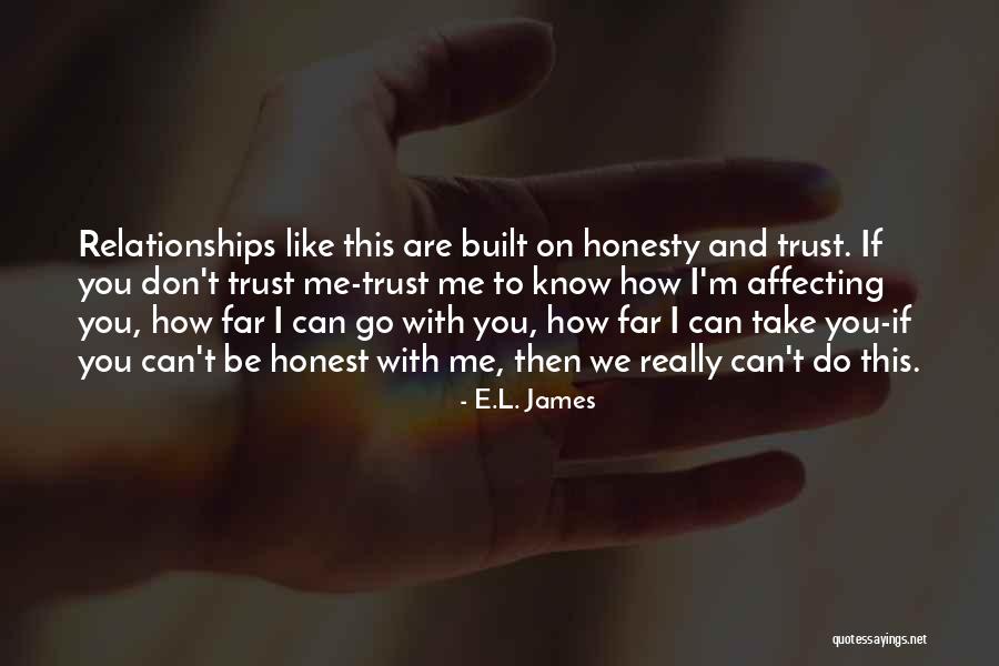 Love Trust And Honesty Quotes By E.L. James