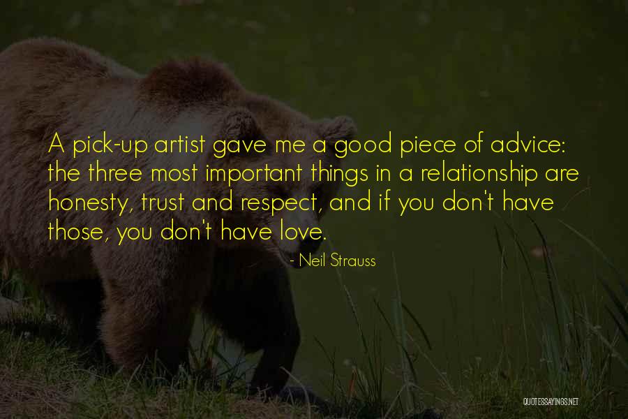 Love Trust And Honesty Quotes By Neil Strauss