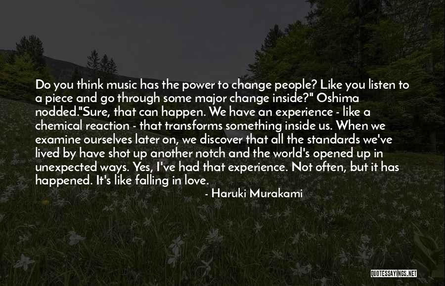 Love Unexpected Quotes By Haruki Murakami