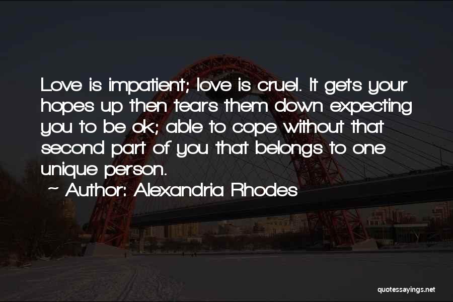 Love Unique Quotes By Alexandria Rhodes