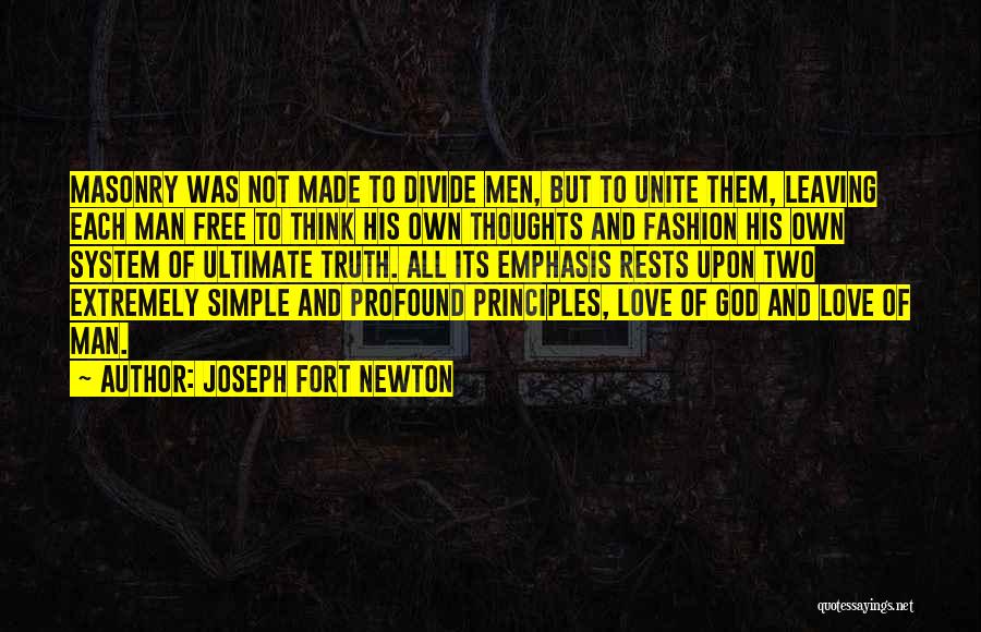 Love Unite Quotes By Joseph Fort Newton