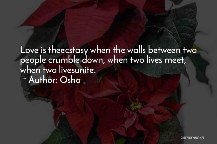 Love Unite Quotes By Osho