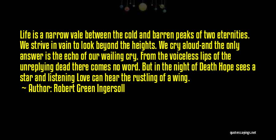 Love Vain Quotes By Robert Green Ingersoll
