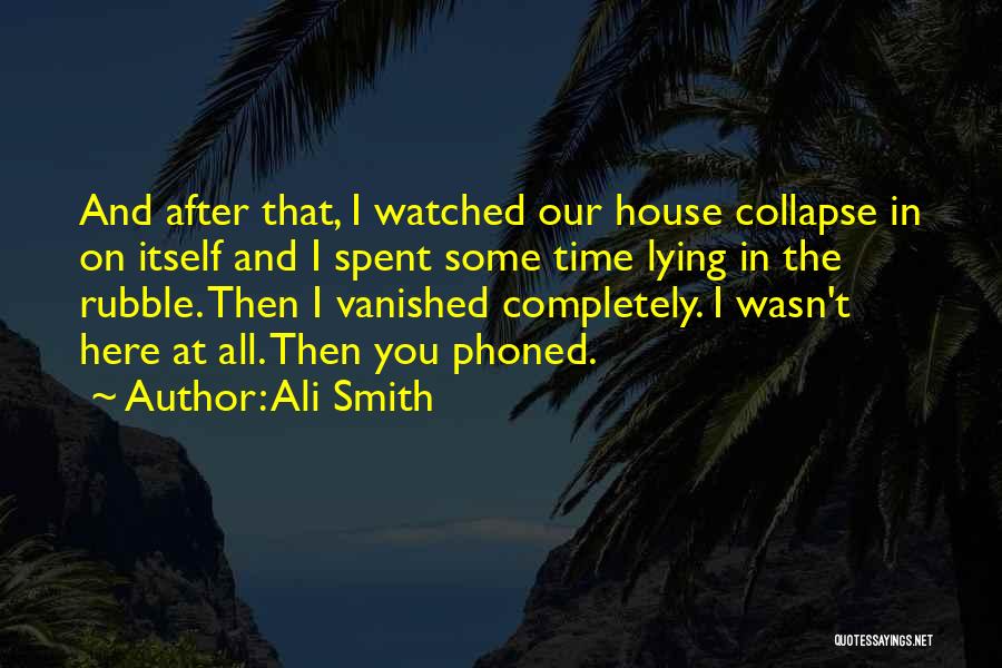 Love Vanished Quotes By Ali Smith