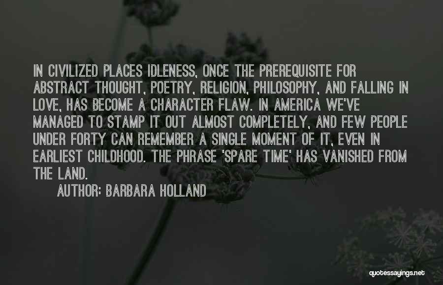 Love Vanished Quotes By Barbara Holland