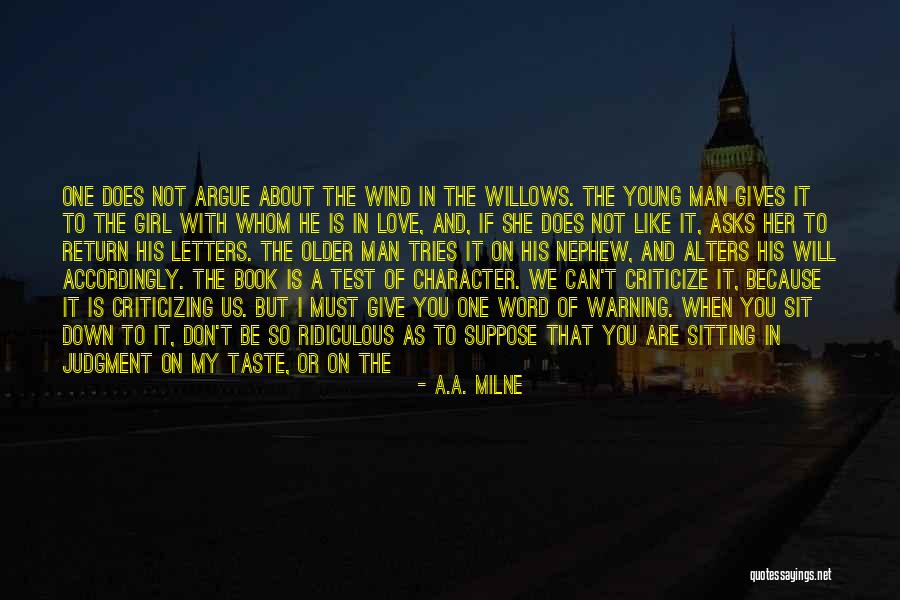 Love Warning Quotes By A.A. Milne