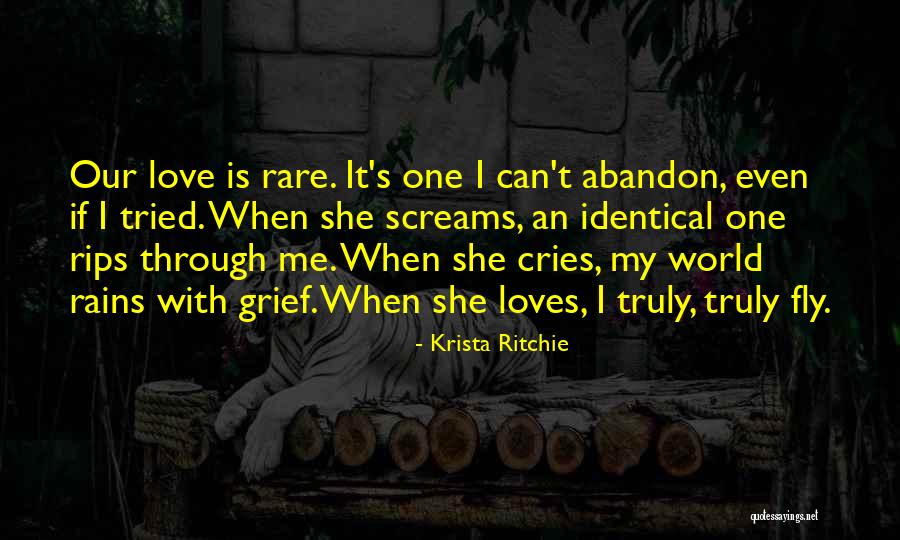 Love When It Rains Quotes By Krista Ritchie