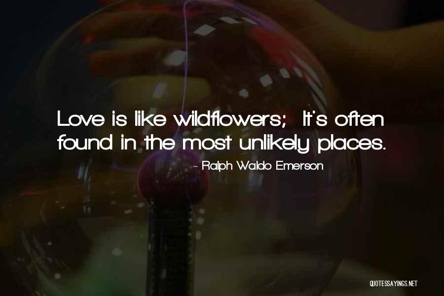 Love Wildflowers Quotes By Ralph Waldo Emerson