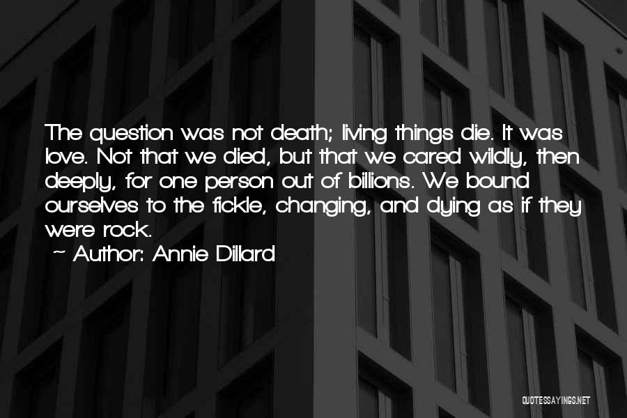 Love Wildly Quotes By Annie Dillard