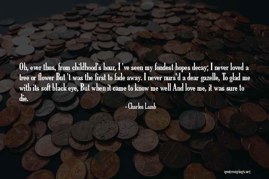 Love Will Never Fade Away Quotes By Charles Lamb