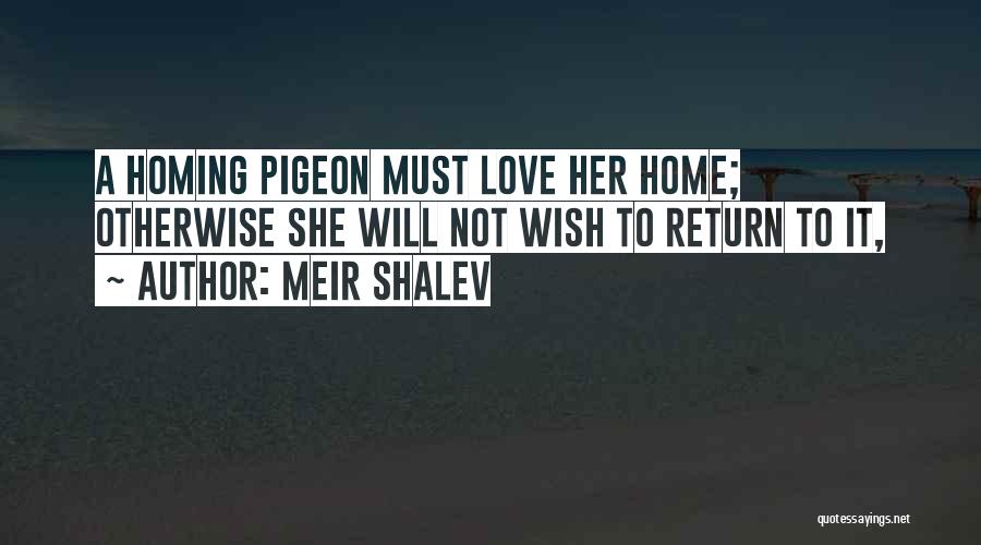 Love Will Return Quotes By Meir Shalev