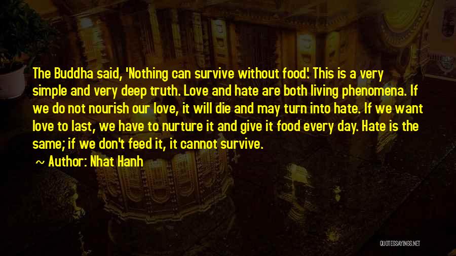 Love Will Survive Quotes By Nhat Hanh