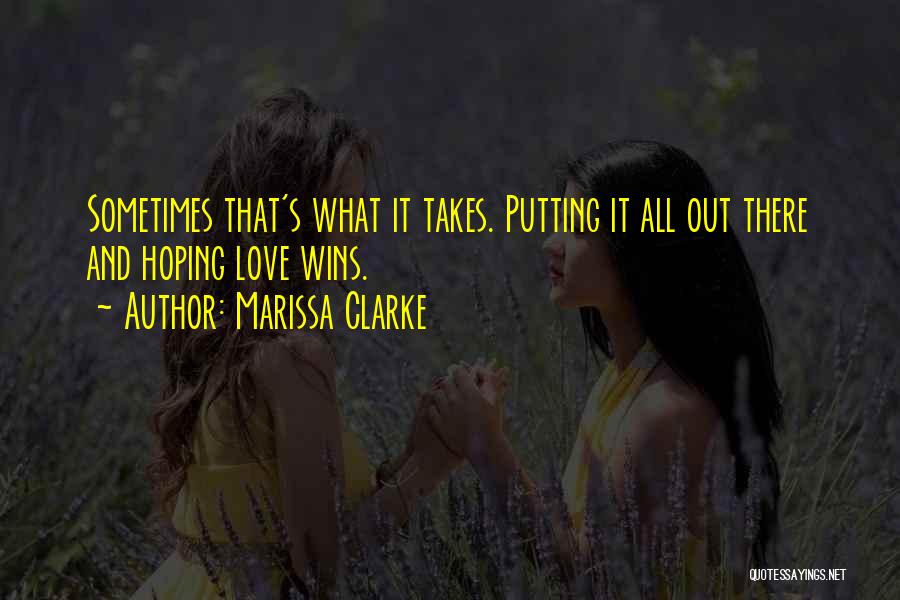 Love Wins Quotes By Marissa Clarke