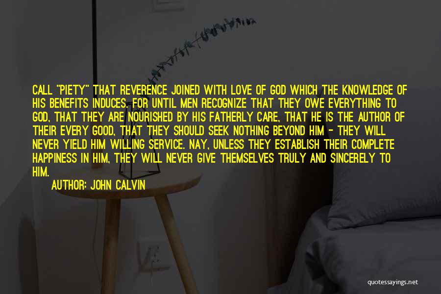 Love With Author Quotes By John Calvin