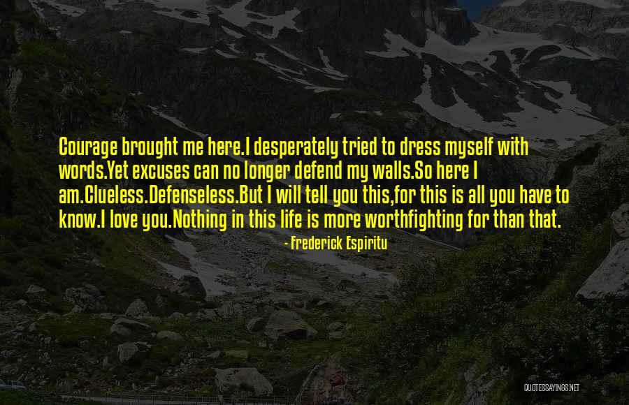 Love With No Words Quotes By Frederick Espiritu Love With No Words Quotes By Frederick Espiritu