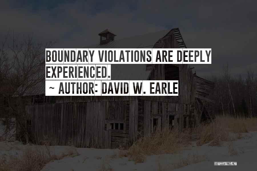 Love Without Boundaries Quotes By David W. Earle