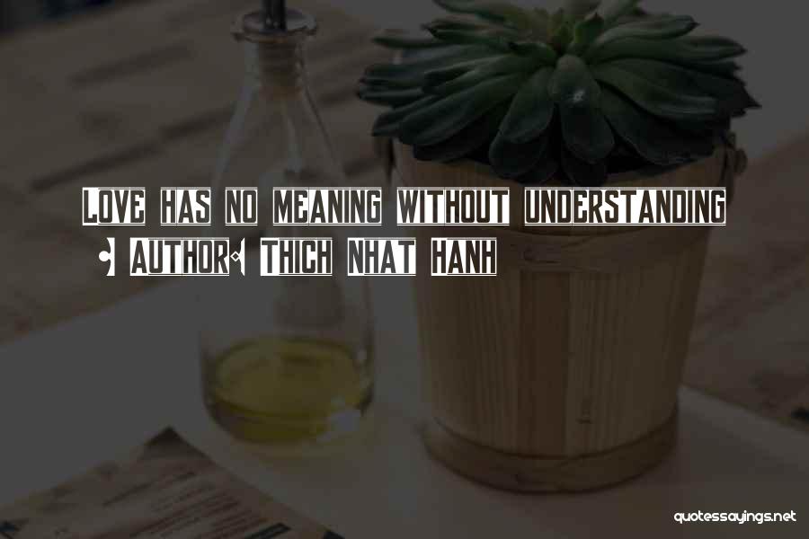 Love Without Understanding Quotes By Thich Nhat Hanh