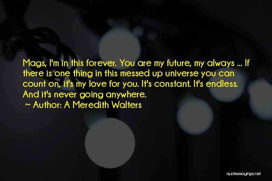 Love You Always Forever Quotes By A Meredith Walters