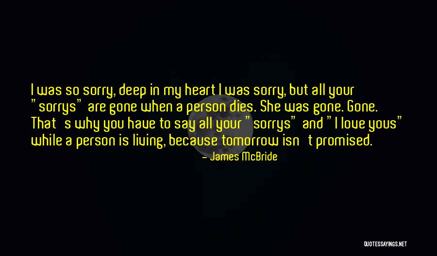 Love You Deep Quotes By James McBride