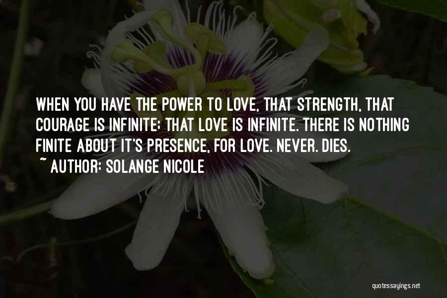 Love You Infinity Quotes By Solange Nicole