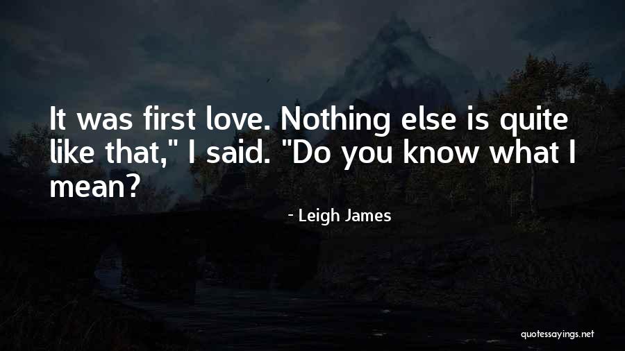 Love You Like Nothing Else Quotes By Leigh James