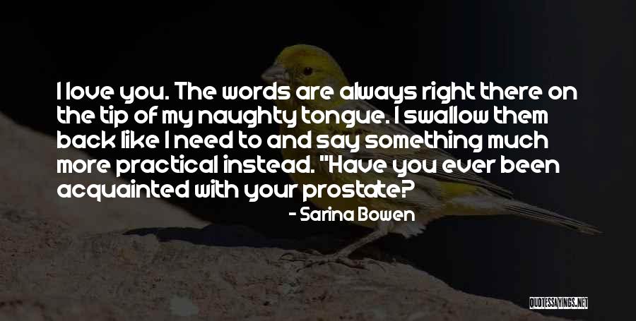 Love You Much More Quotes By Sarina Bowen