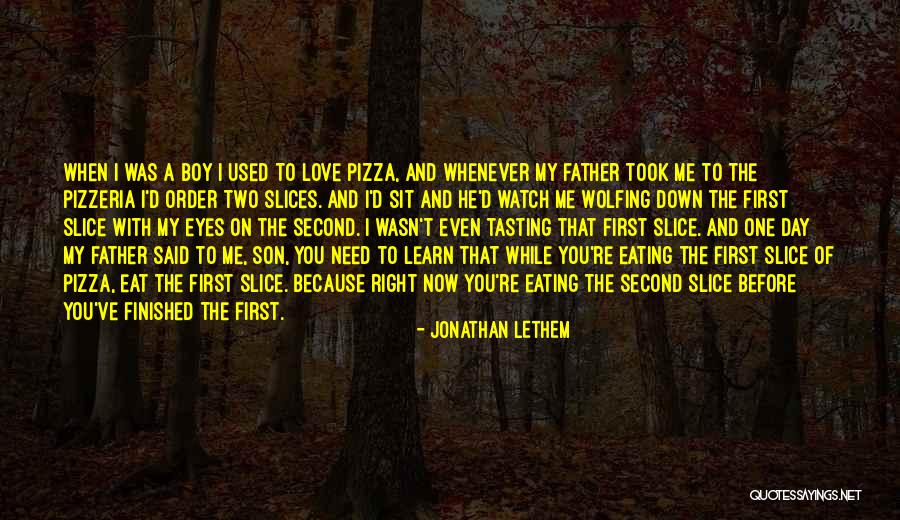 Love You My Boy Quotes By Jonathan Lethem