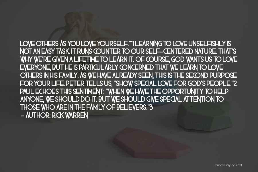 Love Yourself God Quotes By Rick Warren