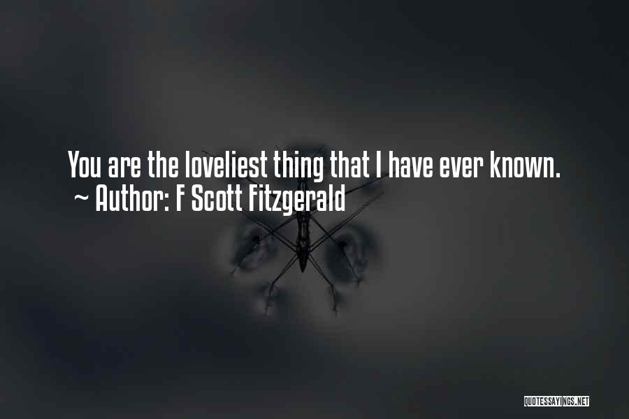 Loveliest Quotes By F Scott Fitzgerald