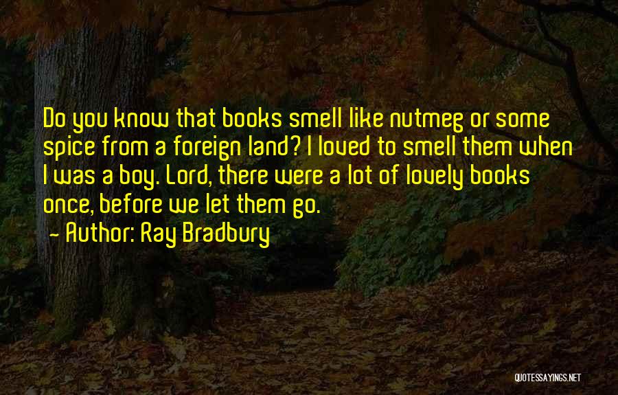 Lovely Boy Quotes By Ray Bradbury