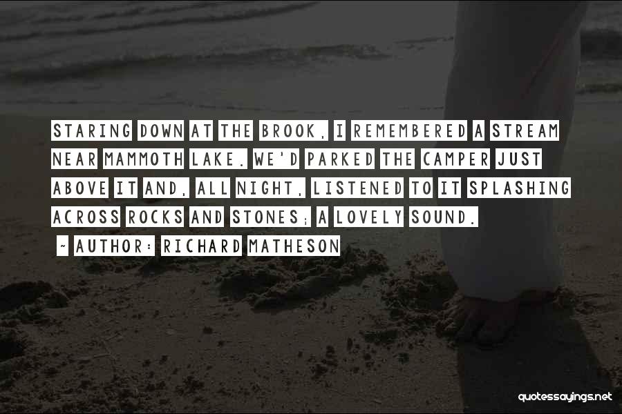 Lovely Night Quotes By Richard Matheson