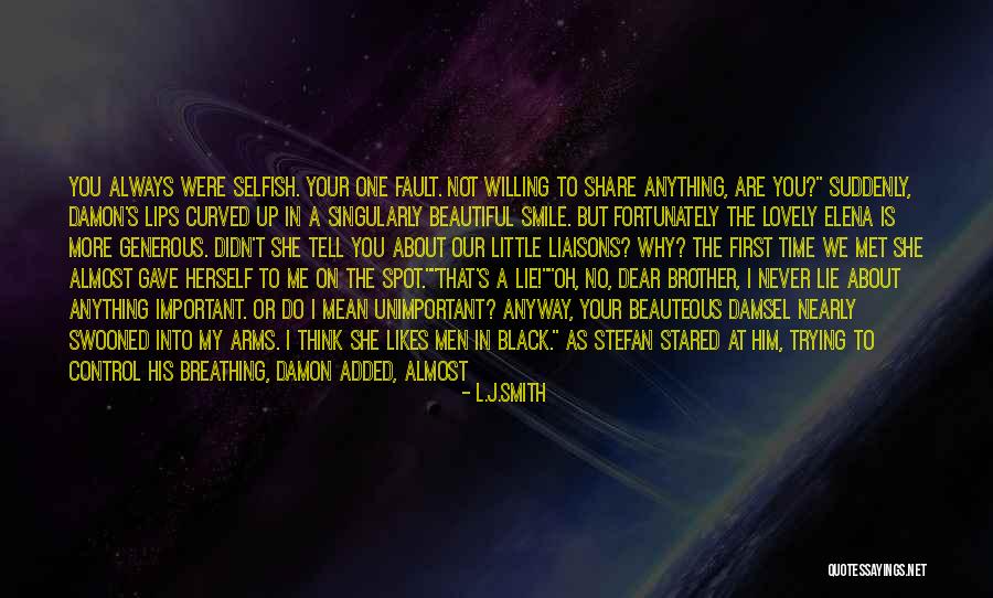 Lovely Smile Quotes By L.J.Smith Lovely Smile Quotes By L.J.Smith