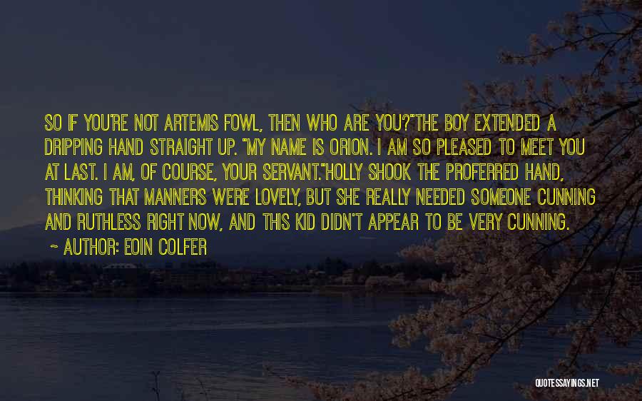 Lovely Very Short Quotes By Eoin Colfer