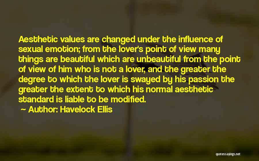 Lover Changed Quotes By Havelock Ellis