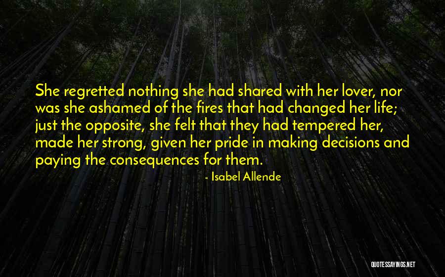 Lover Changed Quotes By Isabel Allende