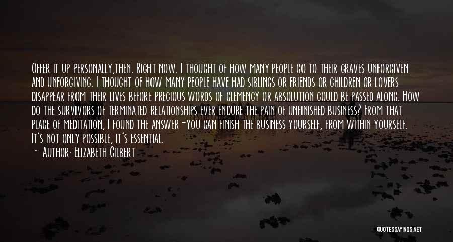 Lovers Now Friends Quotes By Elizabeth Gilbert