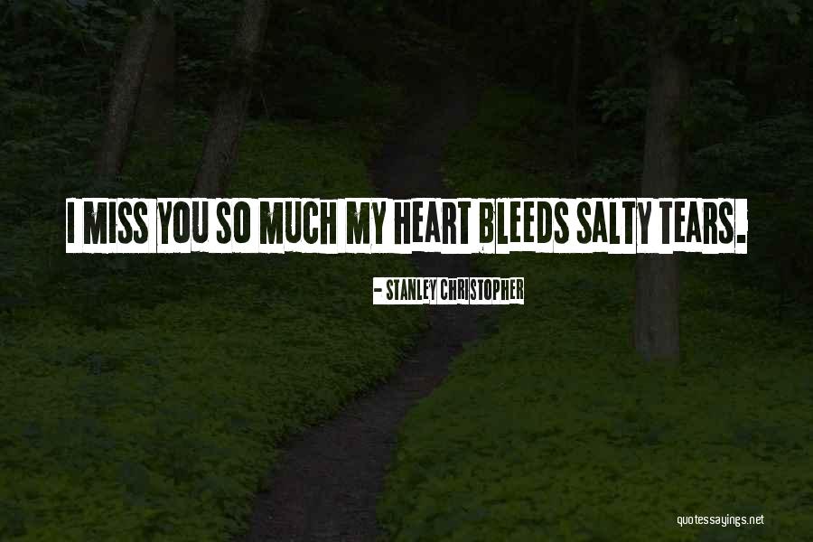 Lovers Sadness Quotes By Stanley Christopher