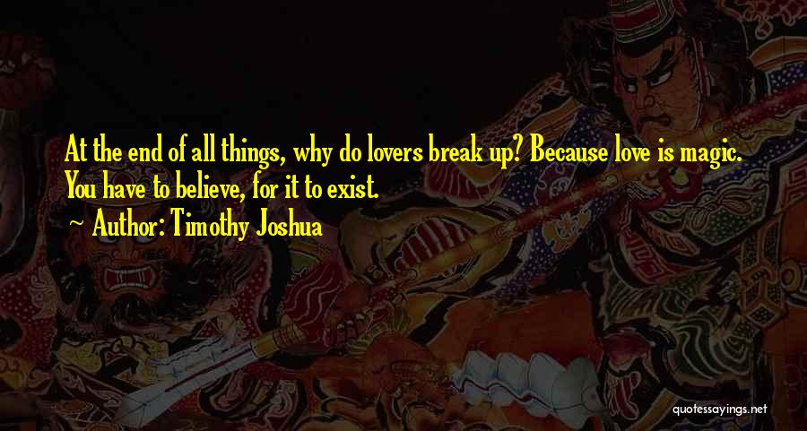 Lovers Till The End Quotes By Timothy Joshua
