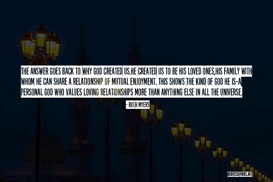 Loving God And Family Quotes By Ruth Myers Loving God And Family Quotes By Ruth Myers
