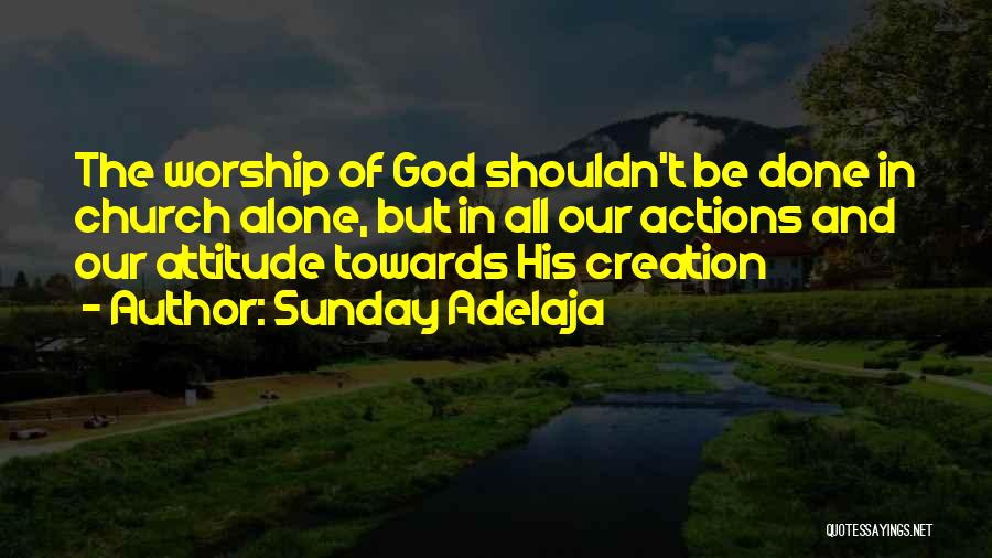 Loving God's Creation Quotes By Sunday Adelaja