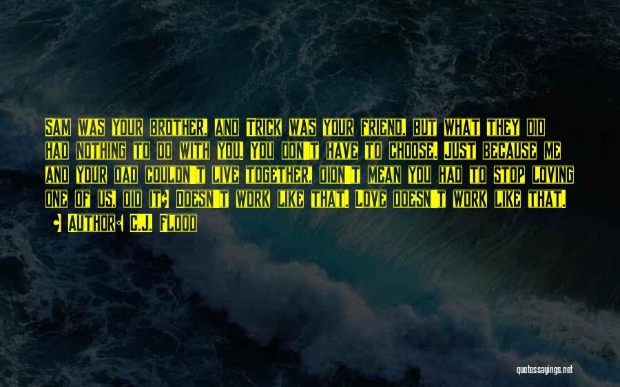 Loving Him But He Doesn't Love You Quotes By C.J. Flood
