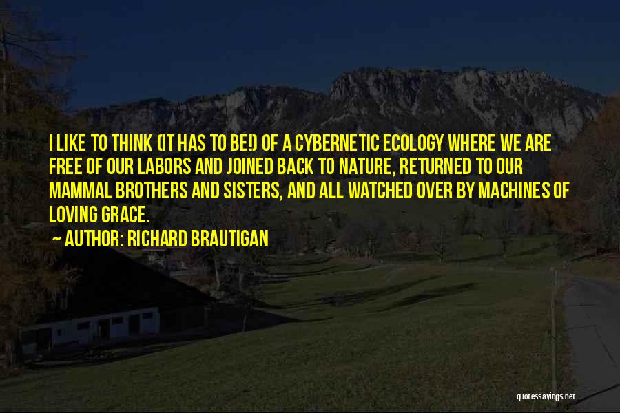 Loving My Brothers And Sisters Quotes By Richard Brautigan