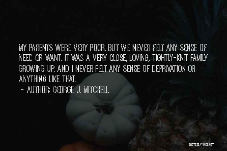 Loving My Family Quotes By George J. Mitchell