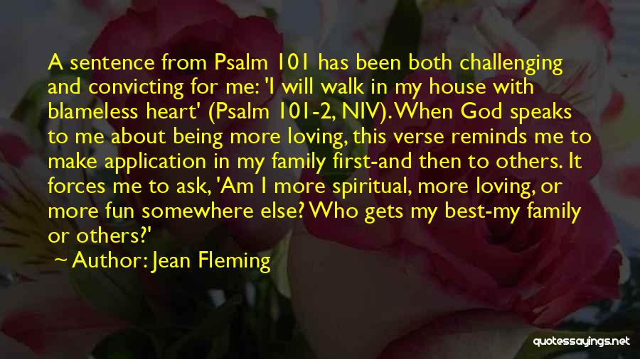 Loving My Family Quotes By Jean Fleming