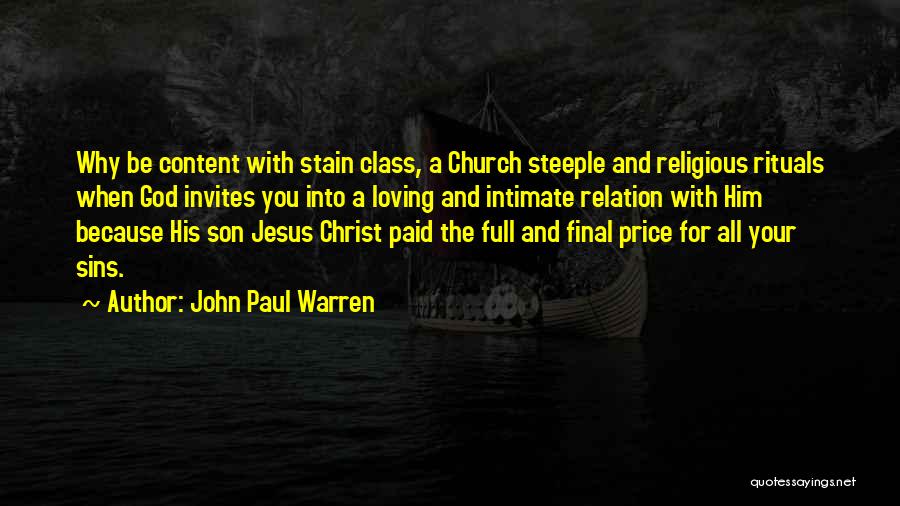 Loving My Son Quotes By John Paul Warren