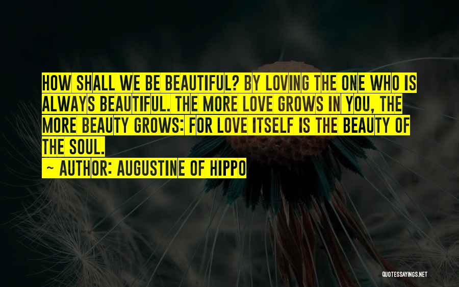 Loving Someone's Soul Quotes By Augustine Of Hippo