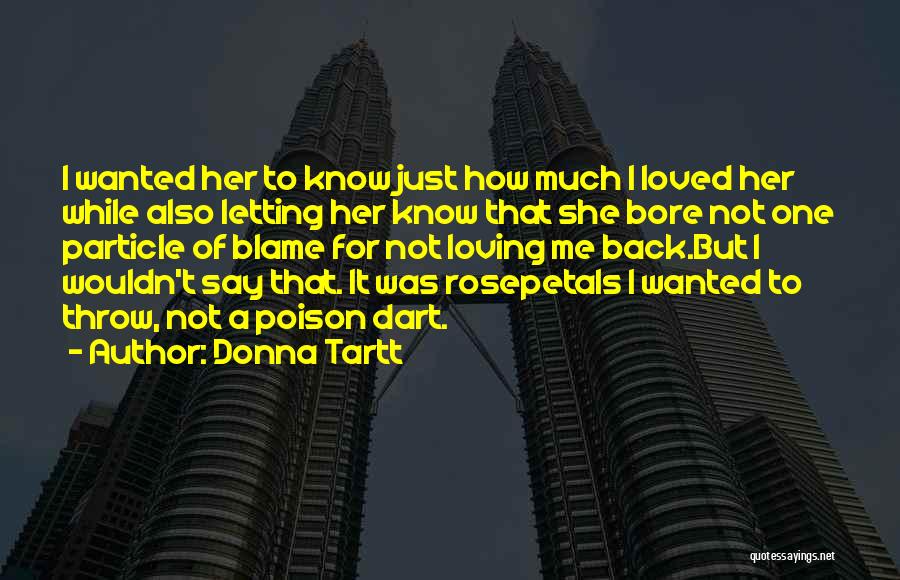 Loving You But Letting Go Quotes By Donna Tartt